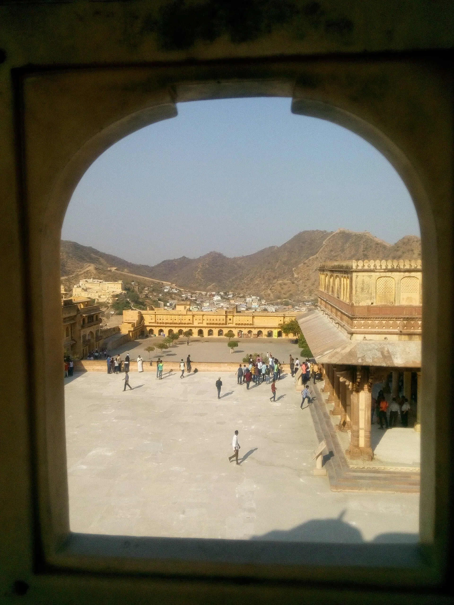 Amer Fort above Maota Lake near Jaipur, Rajasthan