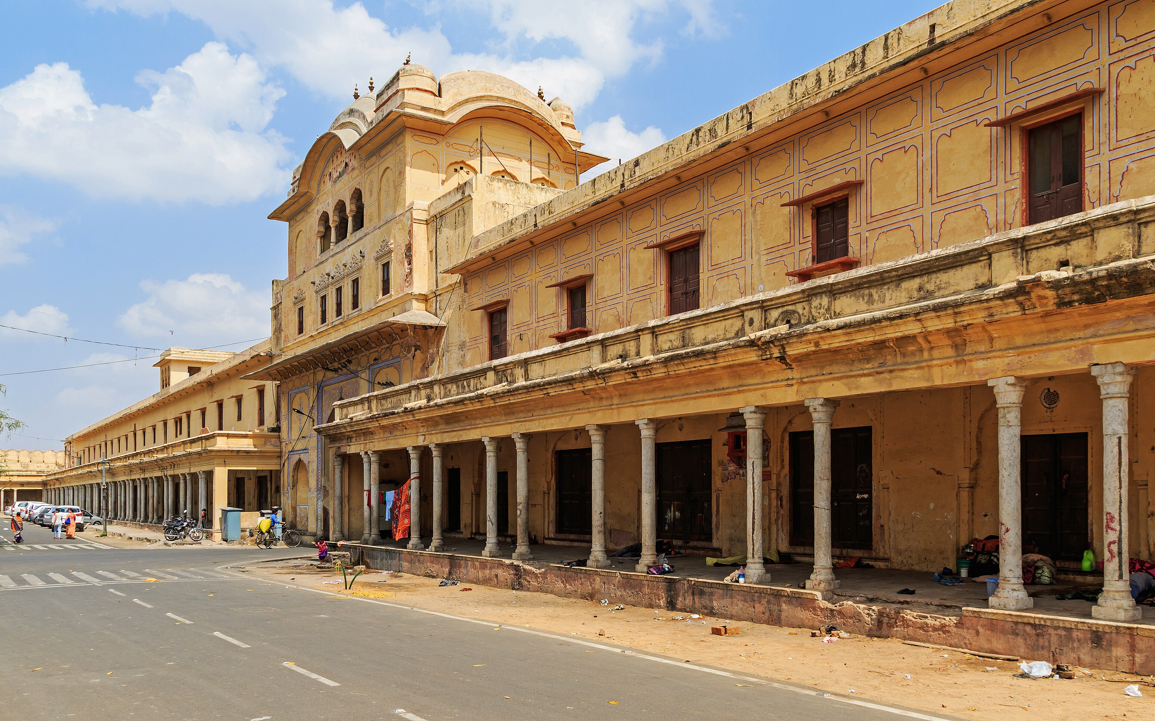City Palace courtyard gateway in Jaipur, Rajasthan
